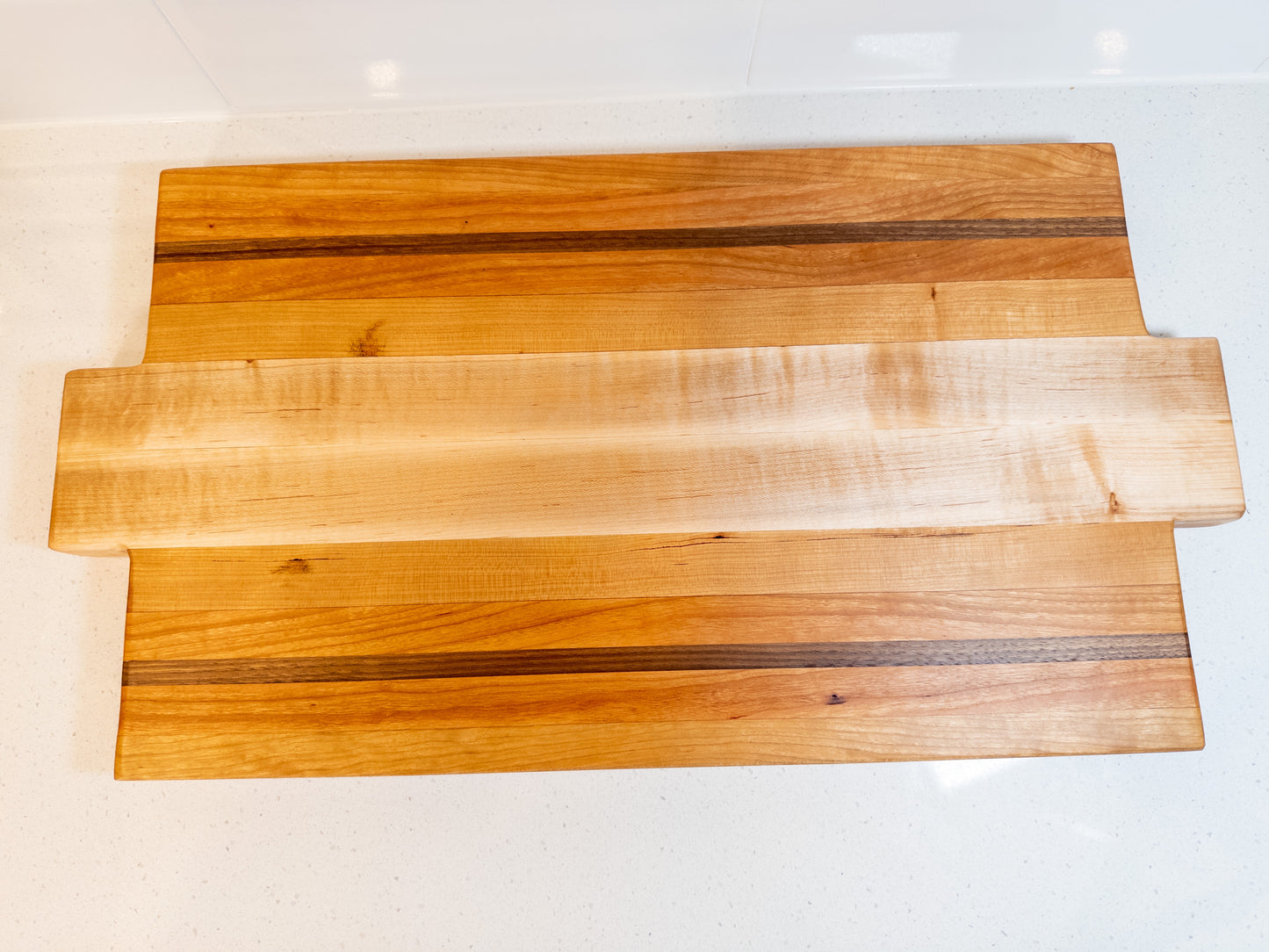 Maple, Cherry, and Walnut Cutting Board