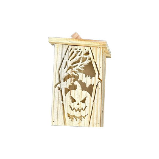 Coffin Series - Evil Pumpkin Cedar Lantern